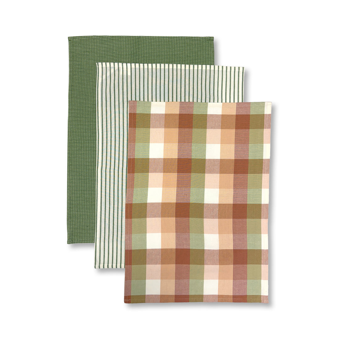 Woven Multi Teatowel Pack of 3 - Madras Link