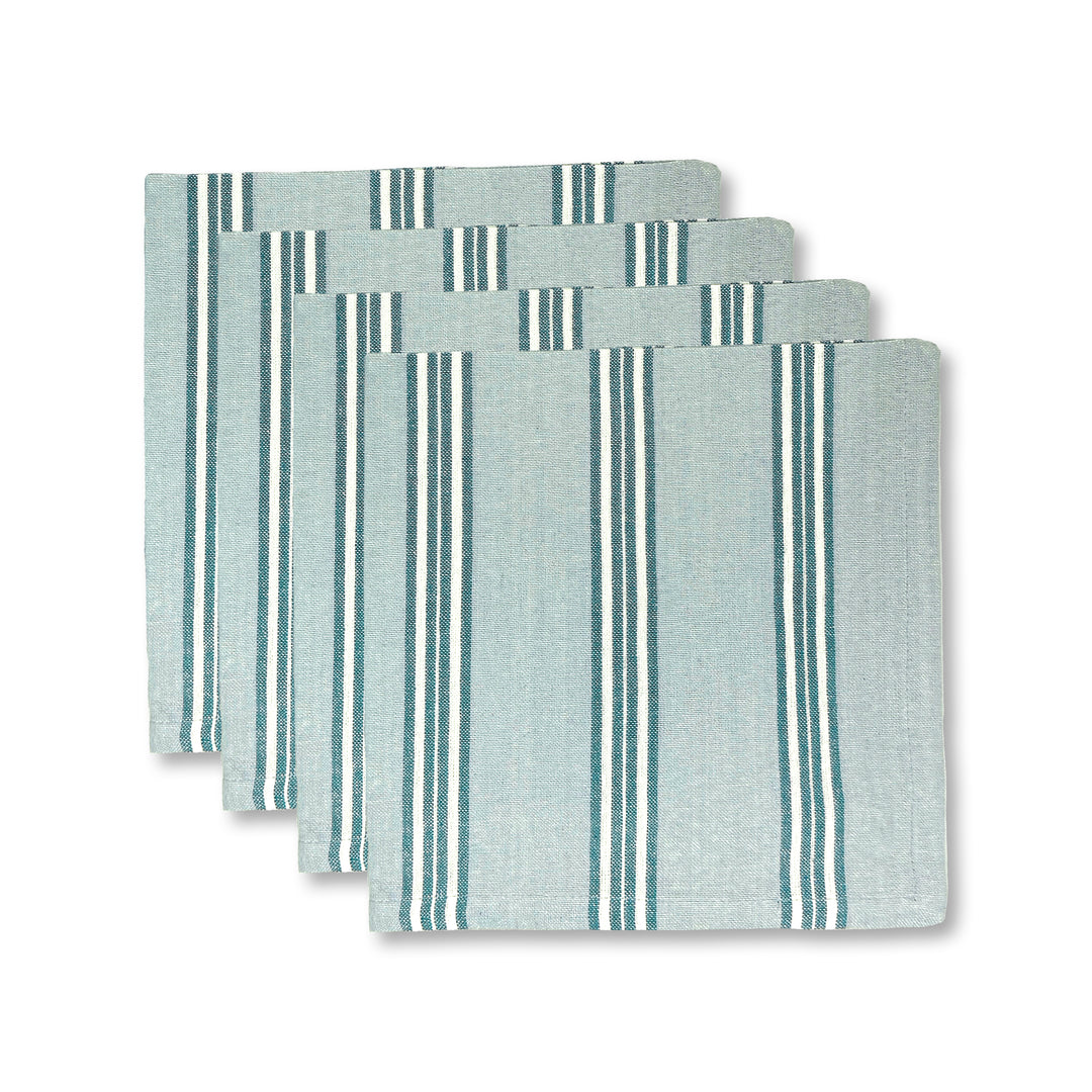 Hayman Blue Stripe Napkin Set Of 4 - Madras Link