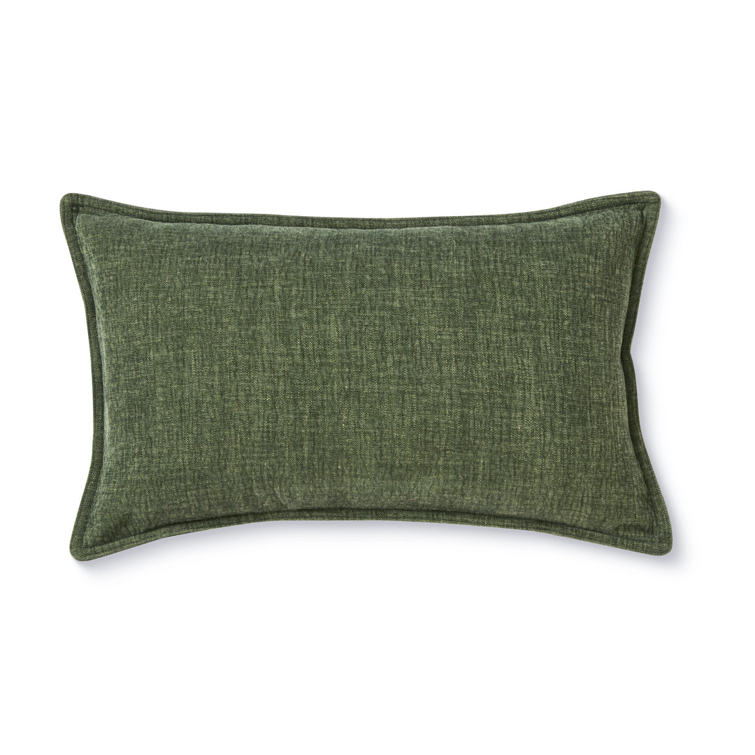 Blake Dark Green Lumbar Cushion - Madras Link