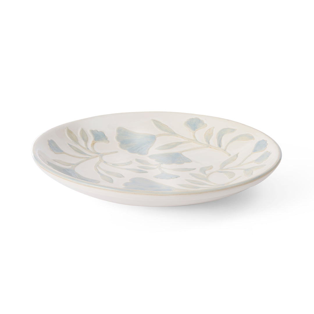 Samara Painted Blue Floral Platter - Madras Link