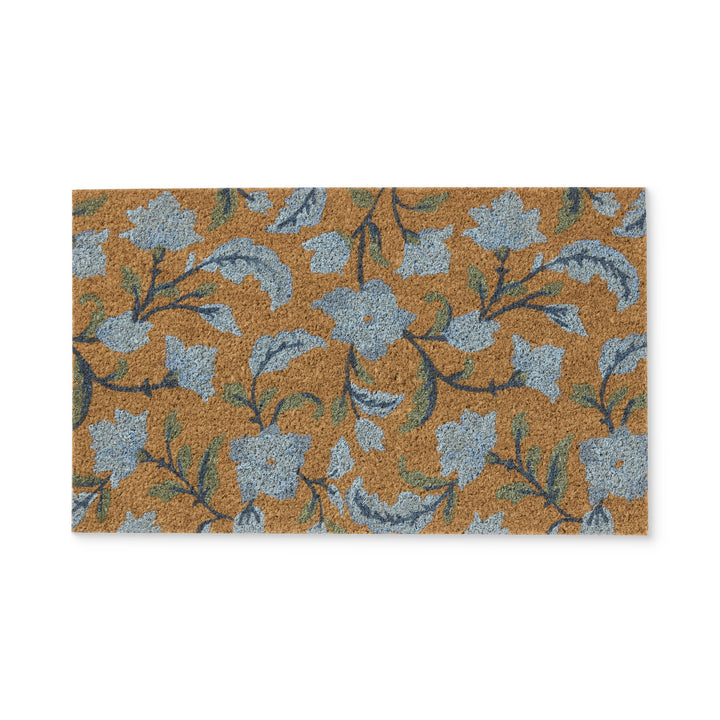 Summer Garden Blue Doormat - Madras Link