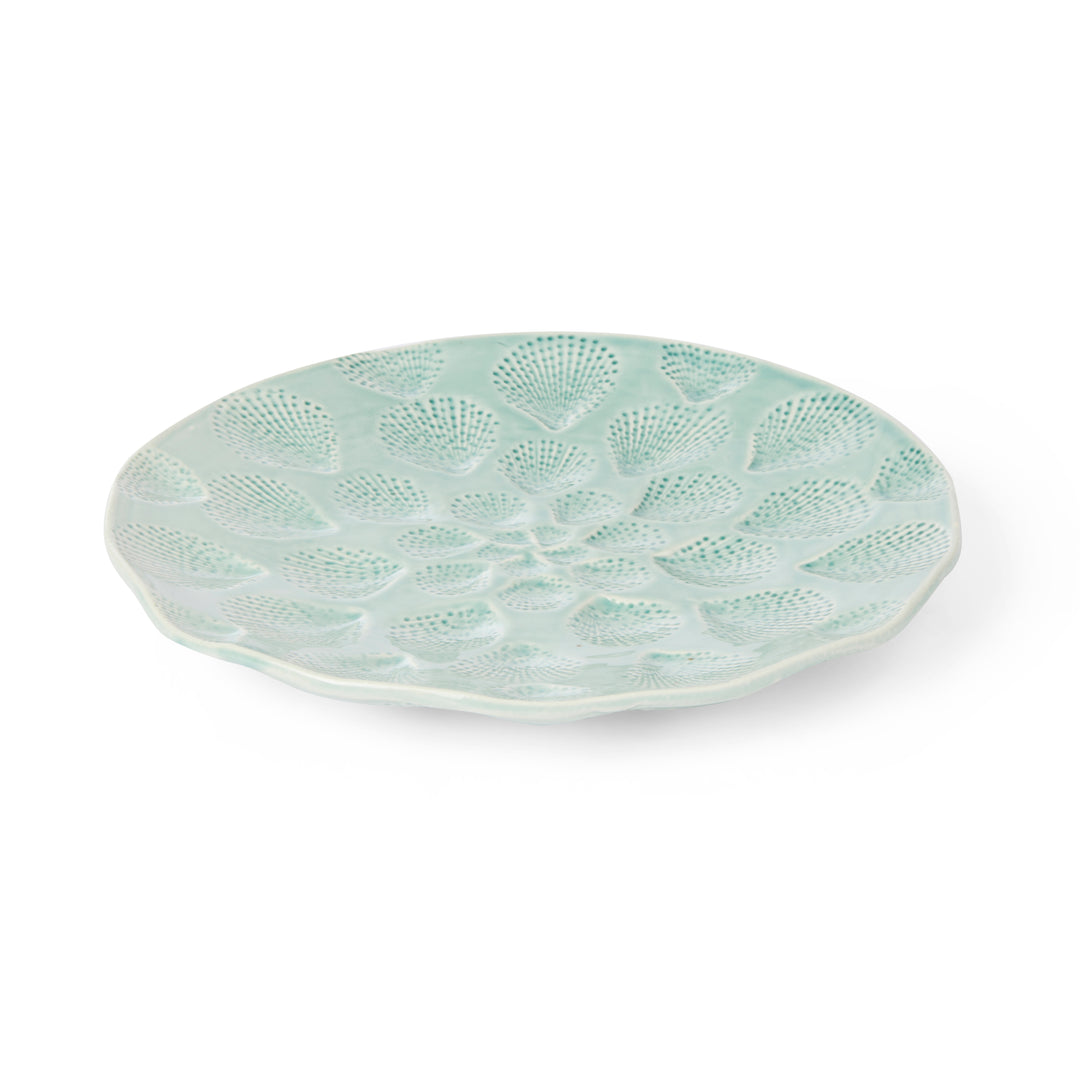 Nautilus Light Blue Large Plate - Madras Link