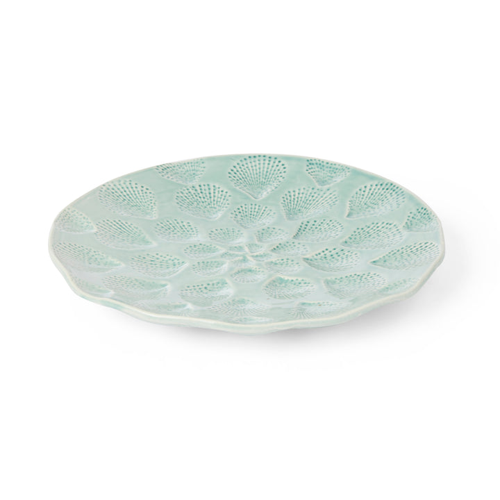 Nautilus Light Blue Large Plate - Madras Link