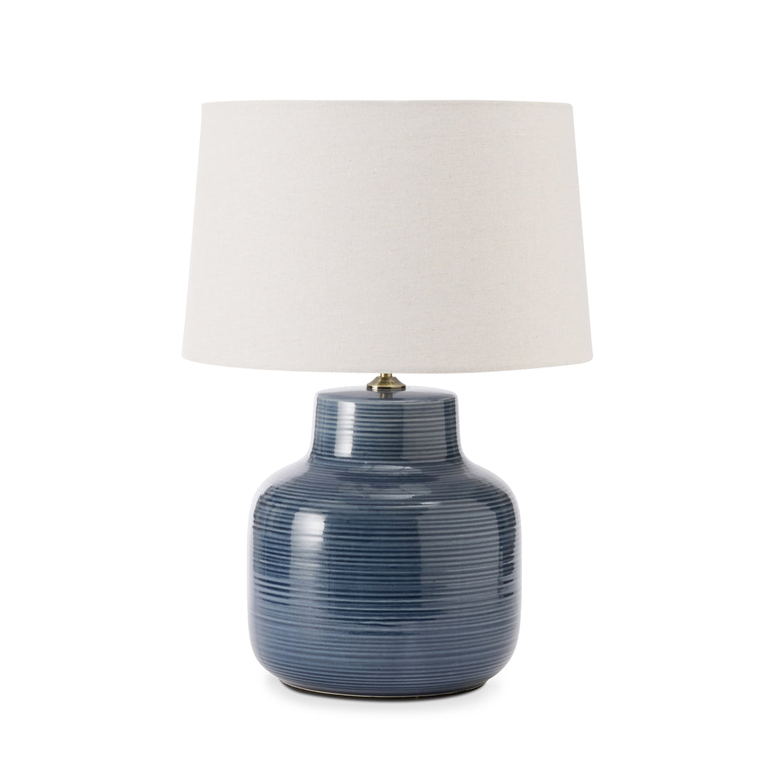 Keaton Dark Blue Lamp - Madras Link