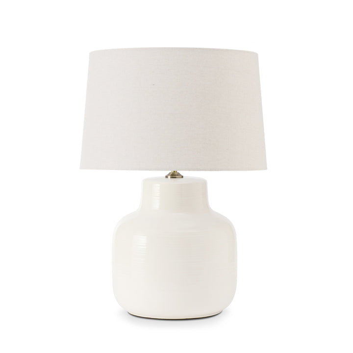 Keaton White Lamp - Madras Link
