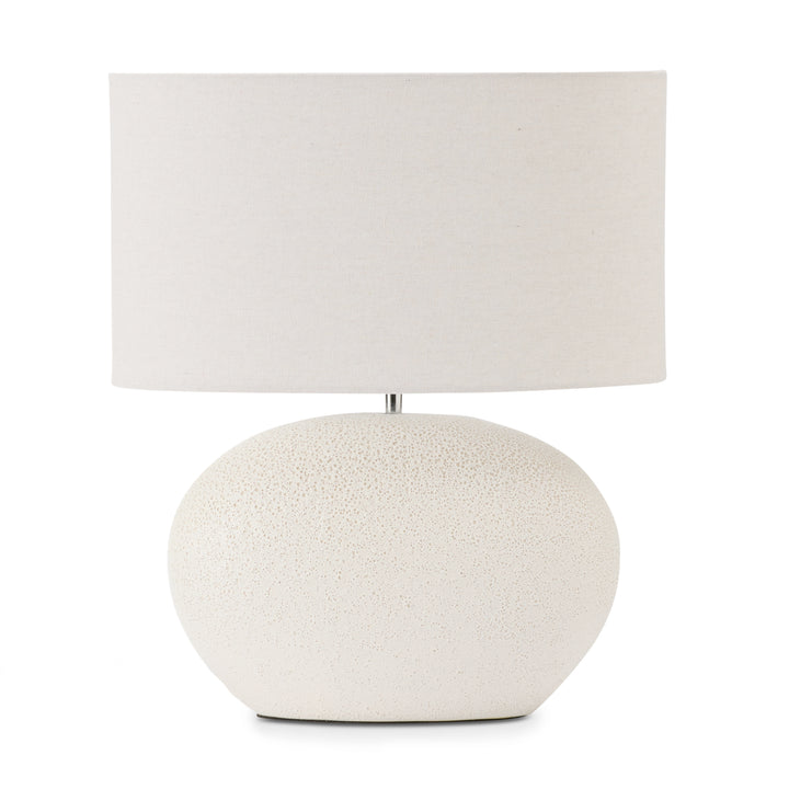 Owen White Textured Lamp - Madras Link