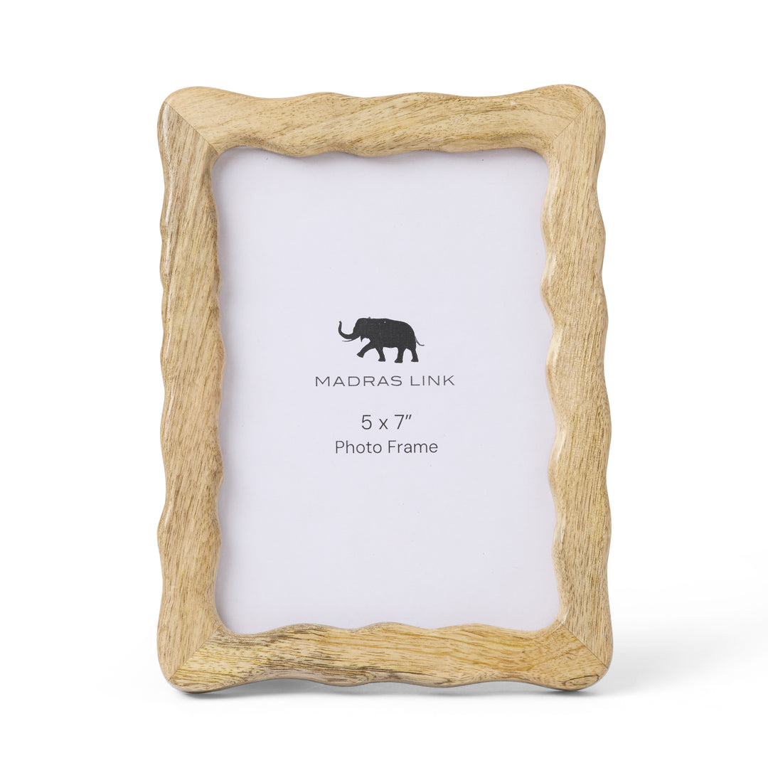 Wavy Natural Photo Frame Large - Madras Link