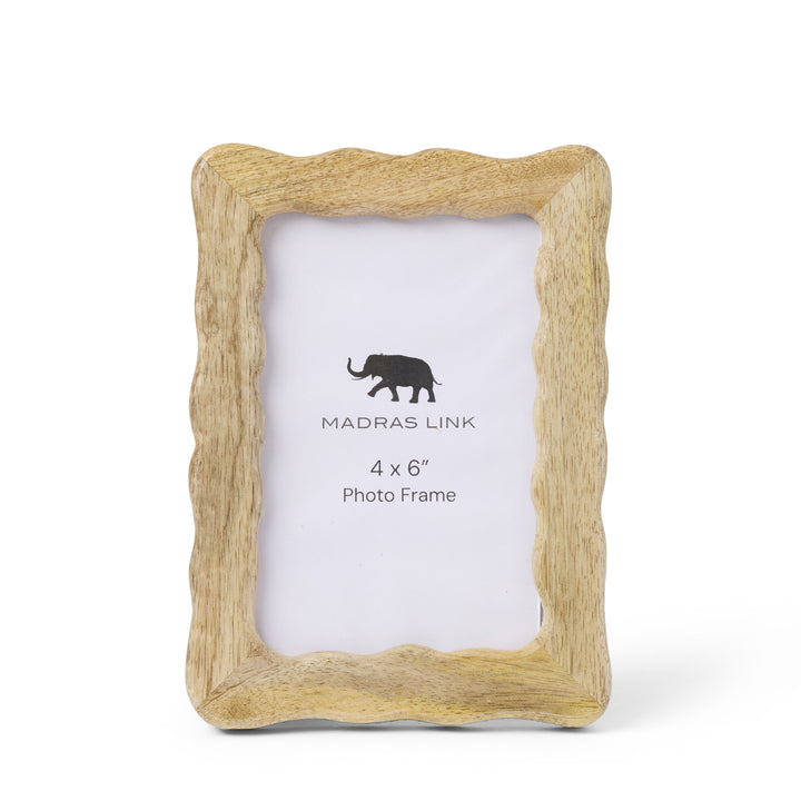 Wavy Natural Photo Frame Small - Madras Link