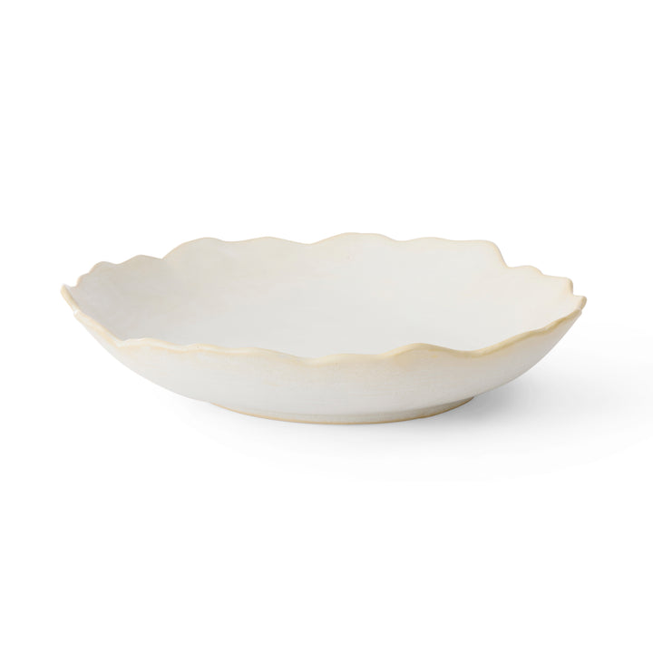 Lagoon Ivory Glazed Dish - Madras Link