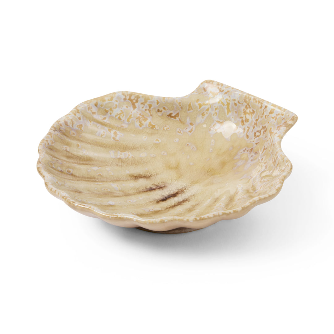 Scallop Sand Glazed Dish - Madras Link