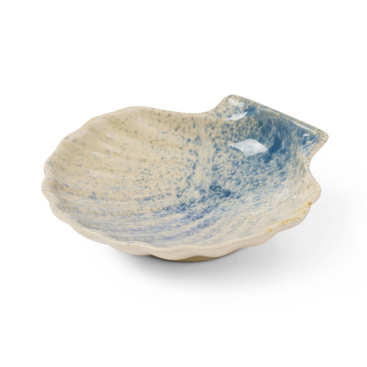 Scallop Blue Glazed Dish - Madras Link