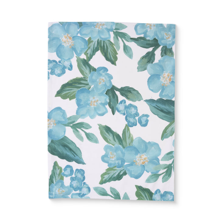 Ariana Teal Floral Single Teatowel - Madras Link