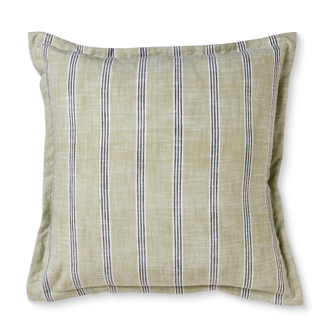 Sylvan Green Stripe Cushion - Madras Link