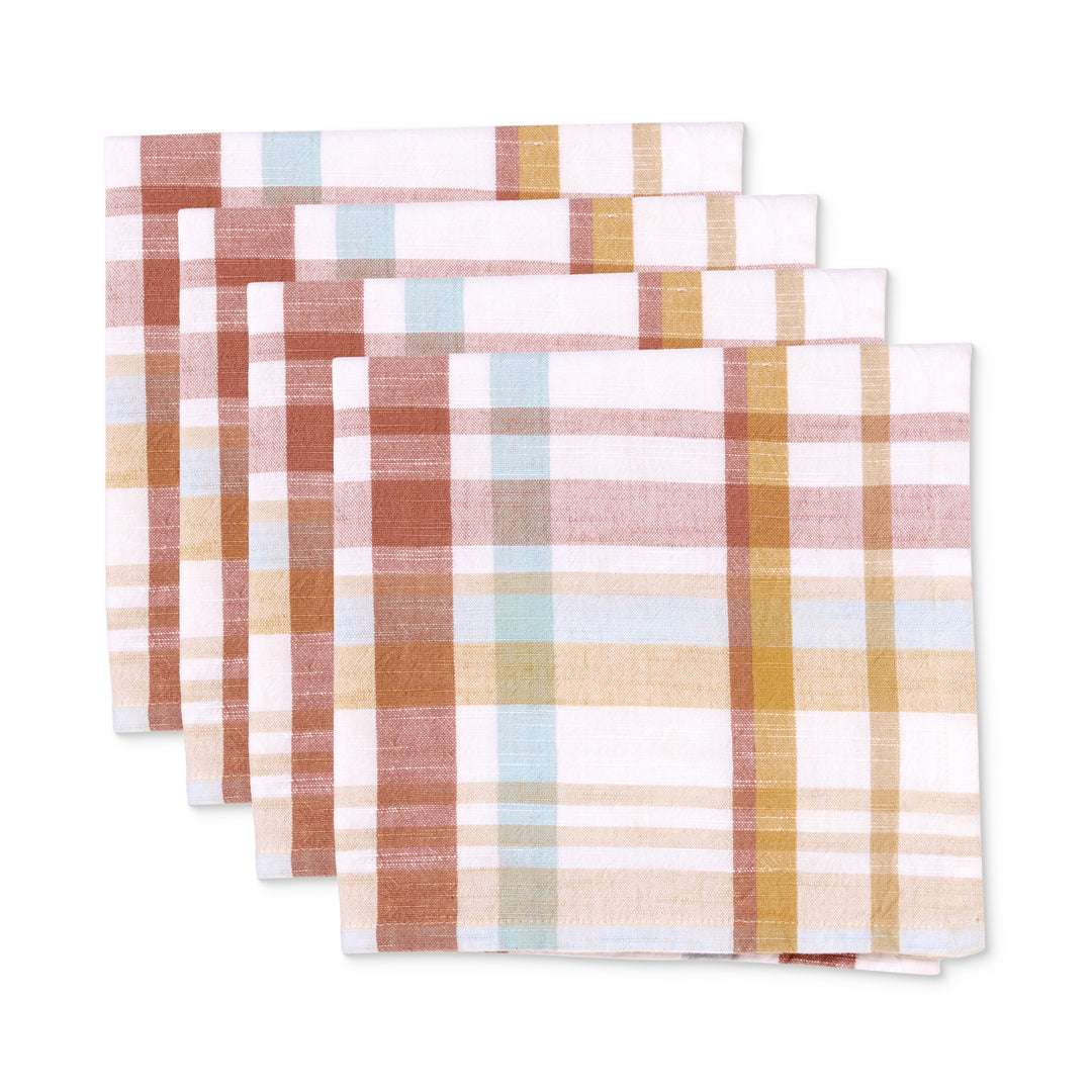 Tasman Multi Check Napkin Set of 4 - Madras Link