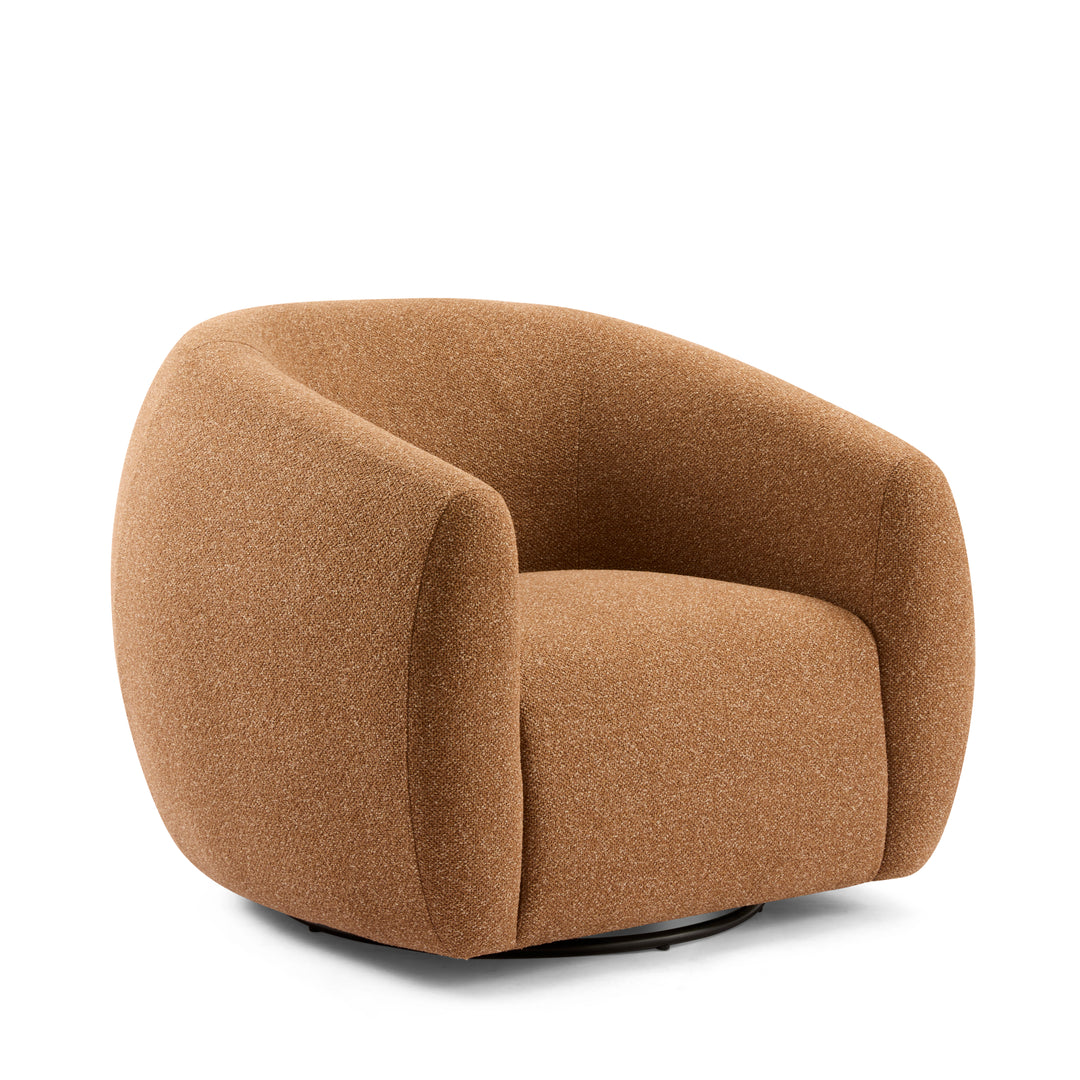 Casa Rust Textured Swivel Chair - Madras Link