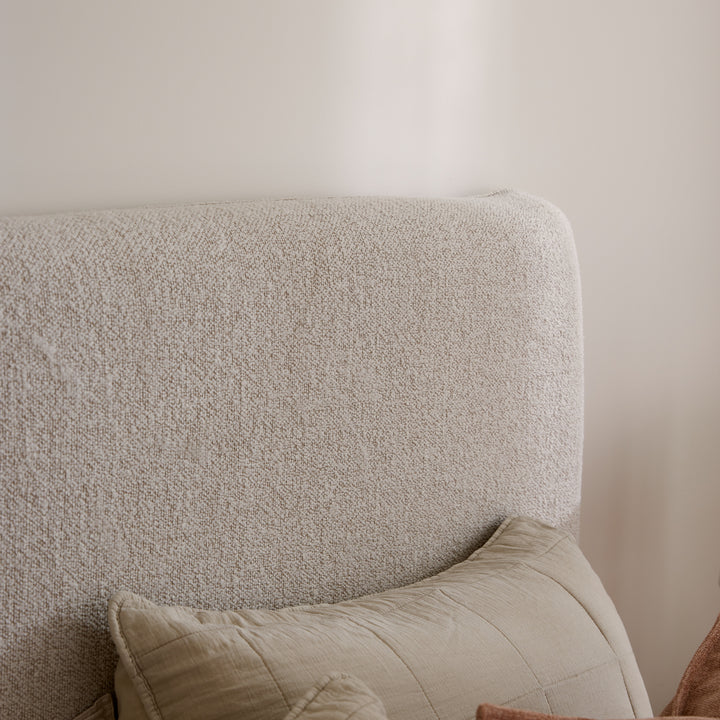 Beau Neutral Boucle Slip Cover King
