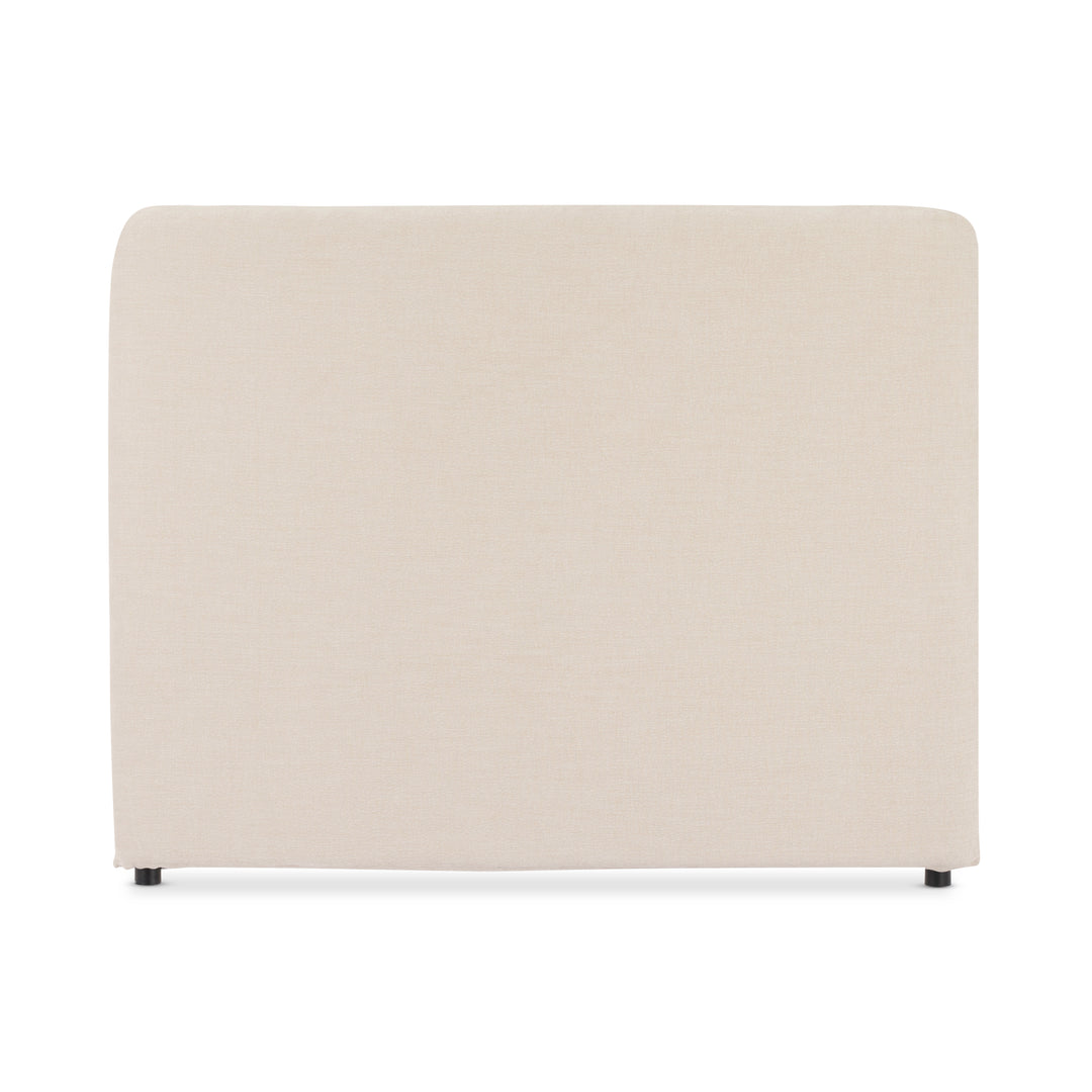 Beau Natural Slip Cover Queen - Madras Link