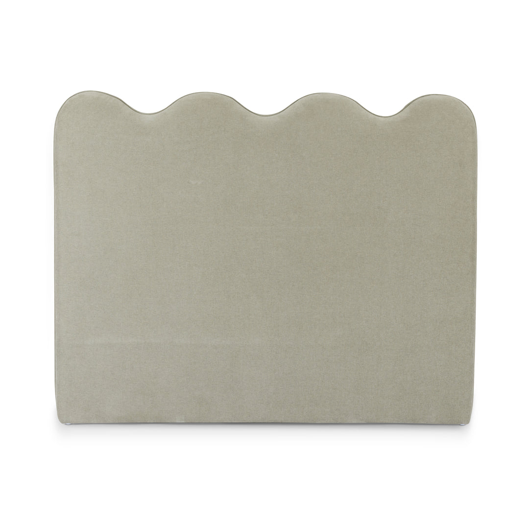 Tide Sage Green Wavy Bedhead Queen - Madras Link
