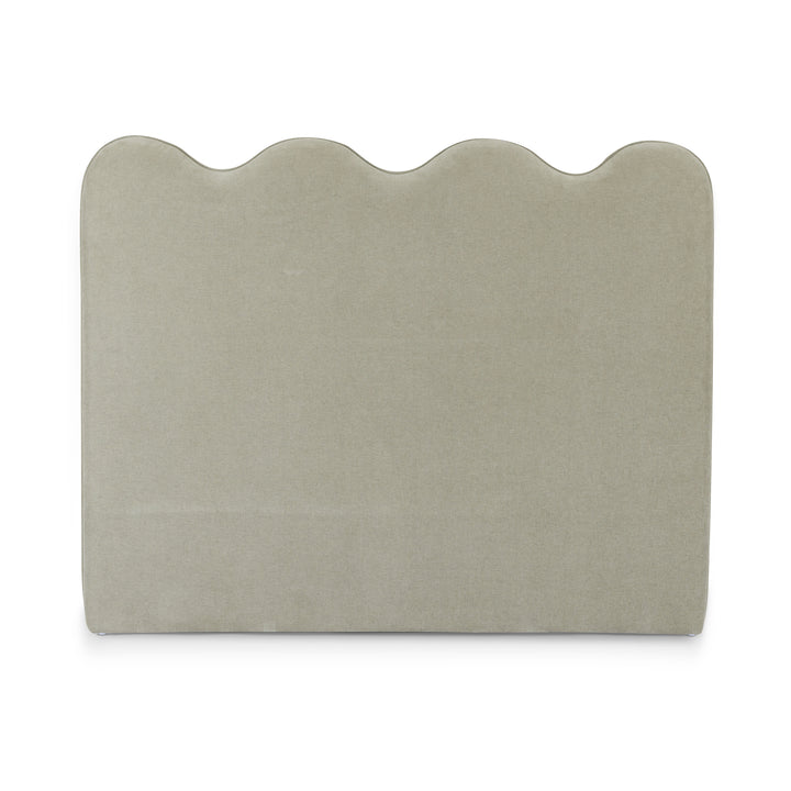 Tide Sage Green Wavy Bedhead Queen - Madras Link