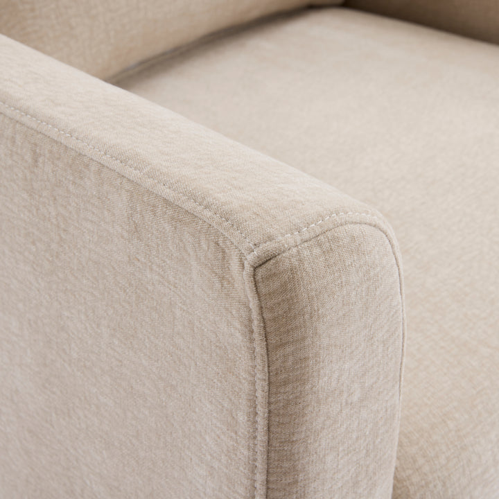Beau Swivel Armchair Natural Slip Cover - Madras Link