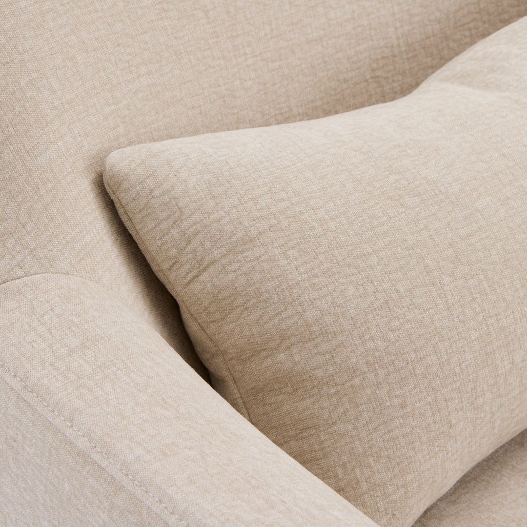 Beau Swivel Armchair Natural Slip Cover - Madras Link