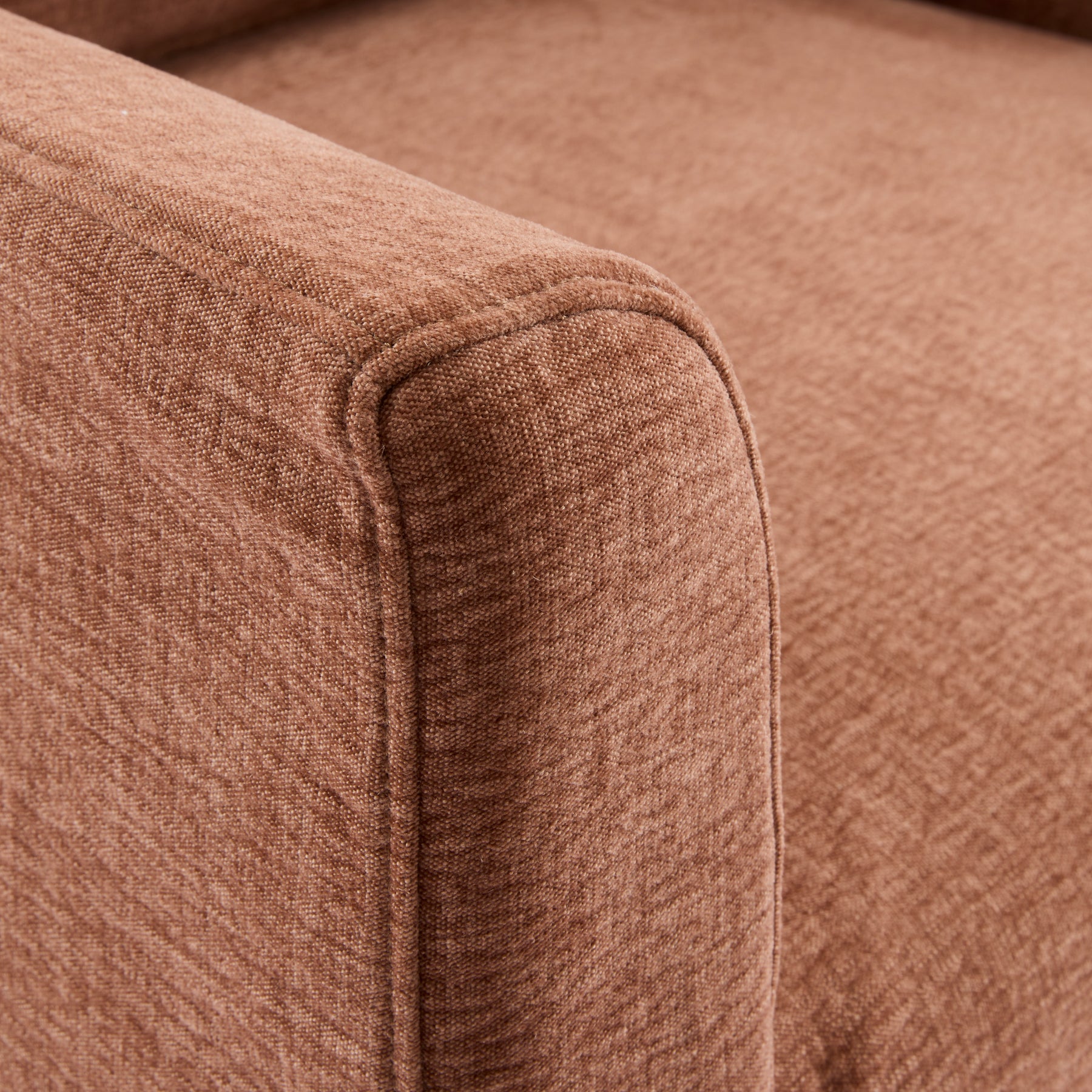 Beau Swivel Armchair Rust Slip Cover | Madras Link