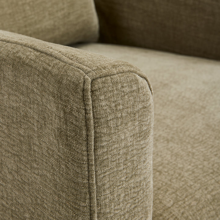 Beau Swivel Armchair Sage Slip Cover - Madras Link