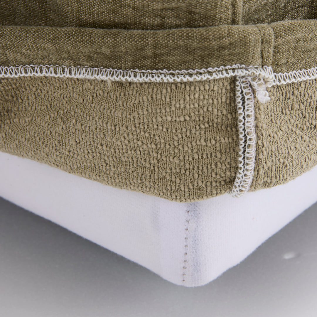 Beau Swivel Armchair Sage Slip Cover - Madras Link