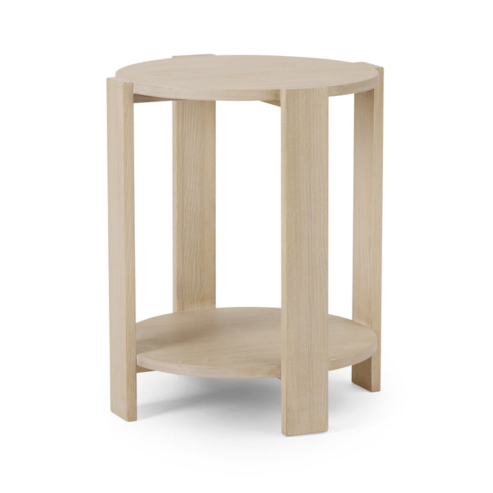 Hudson Light Wood Side Table - Madras Link
