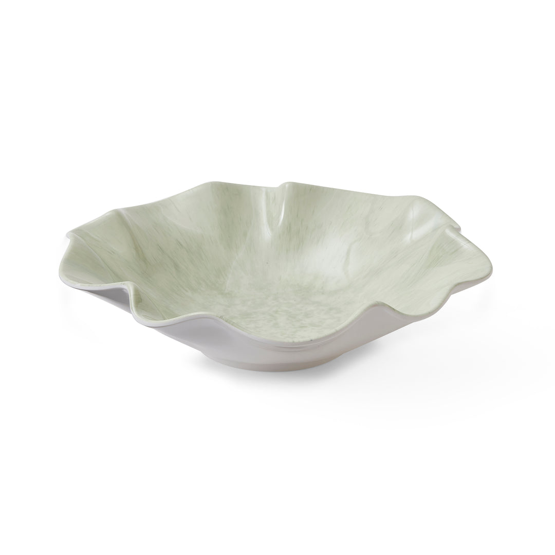 Tide Melamine Seafoam Serving Bowl - Madras Link