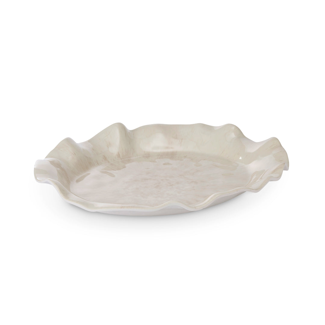 Tide Melamine Ivory Platter - Madras Link