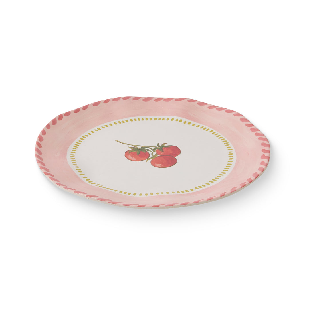 Fiesta Tomato Melamine Large Plate - Madras Link