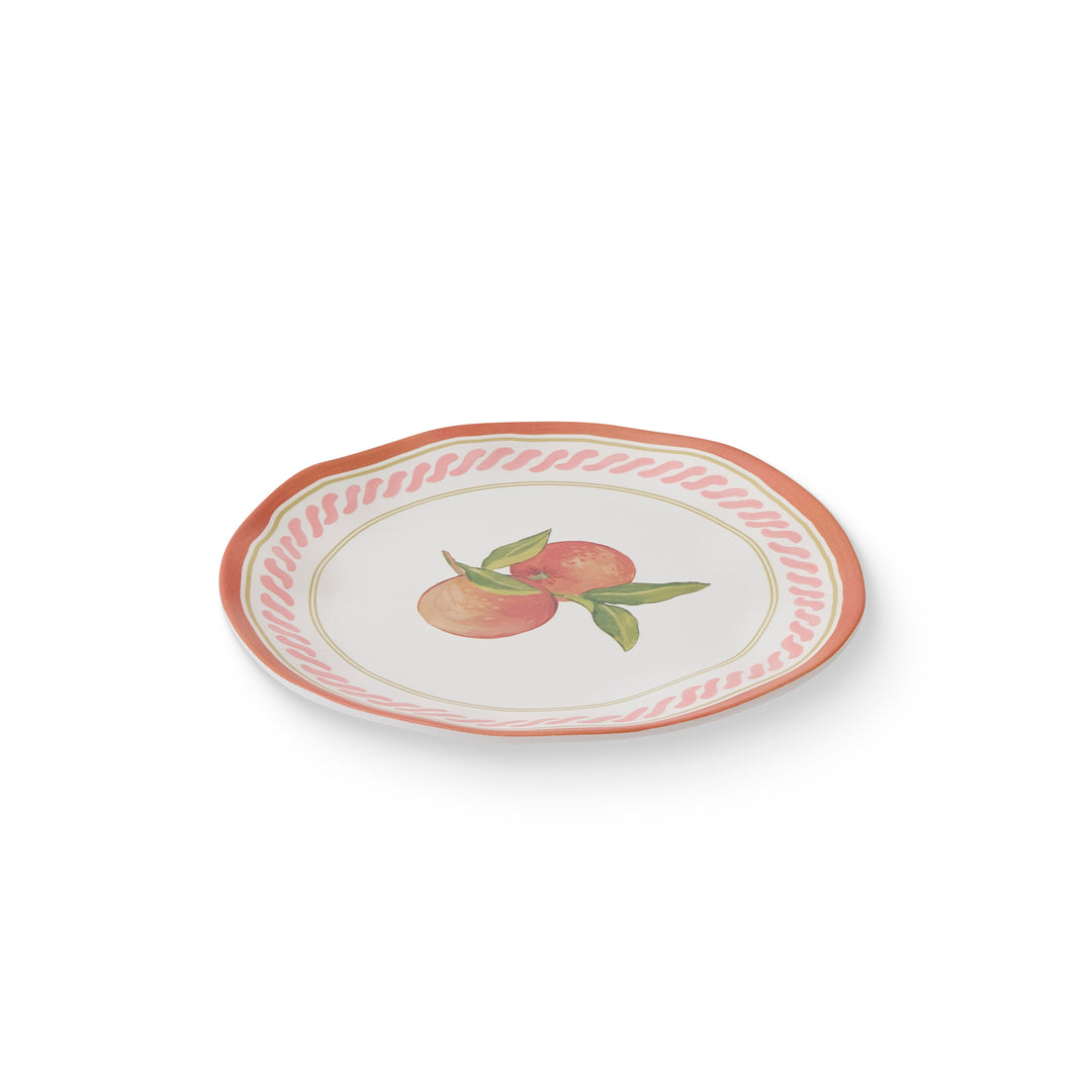 Fiesta Orange Melamine Small Plate - Madras Link