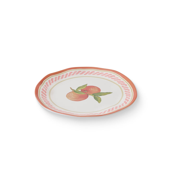 Fiesta Orange Melamine Small Plate - Madras Link