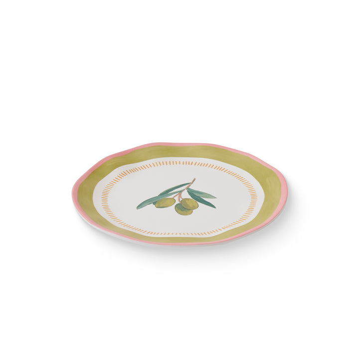 Fiesta Olive Melamine Small Plate - Madras Link