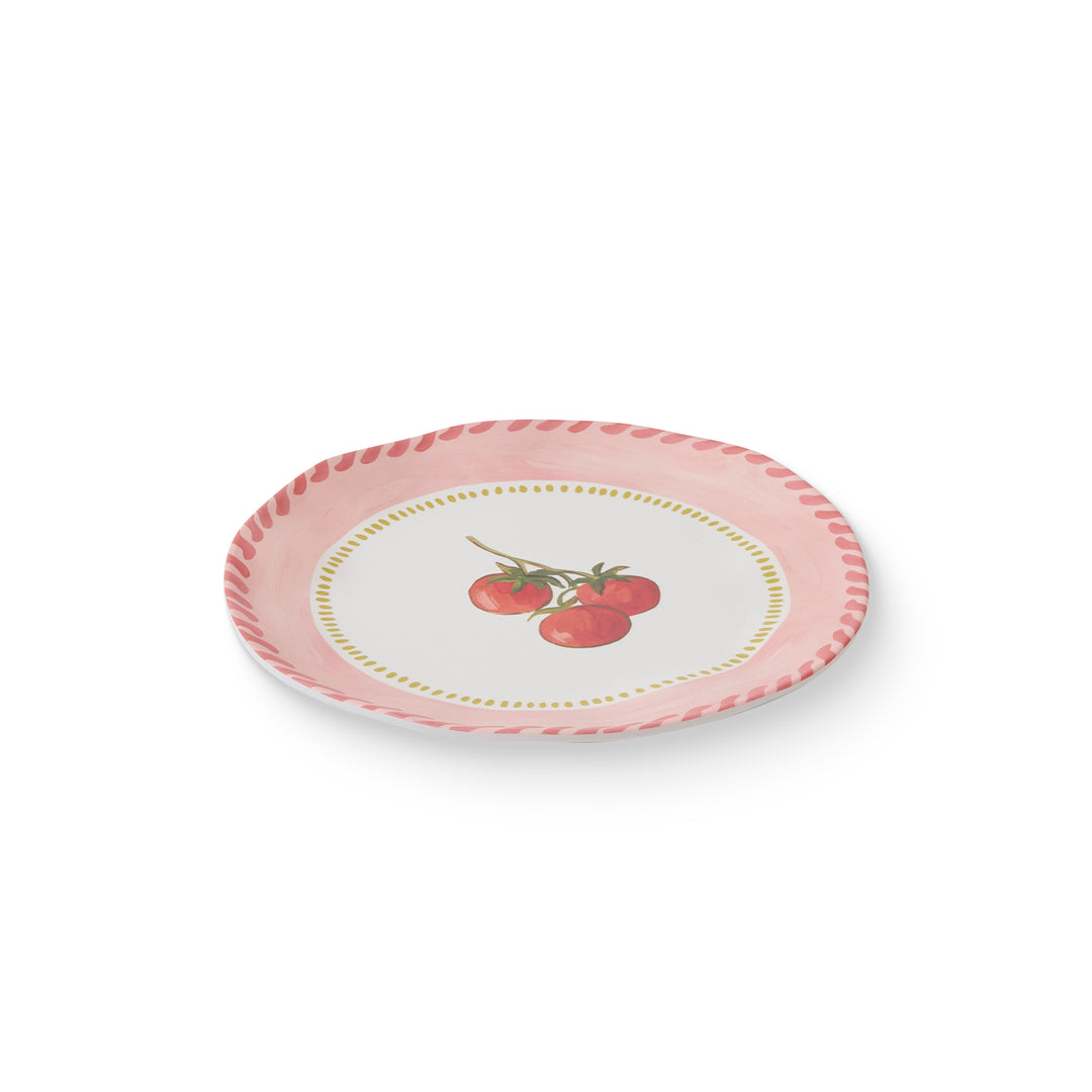 Fiesta Tomato Melamine Small Plate - Madras Link