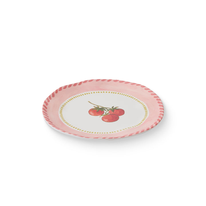 Fiesta Tomato Melamine Small Plate - Madras Link