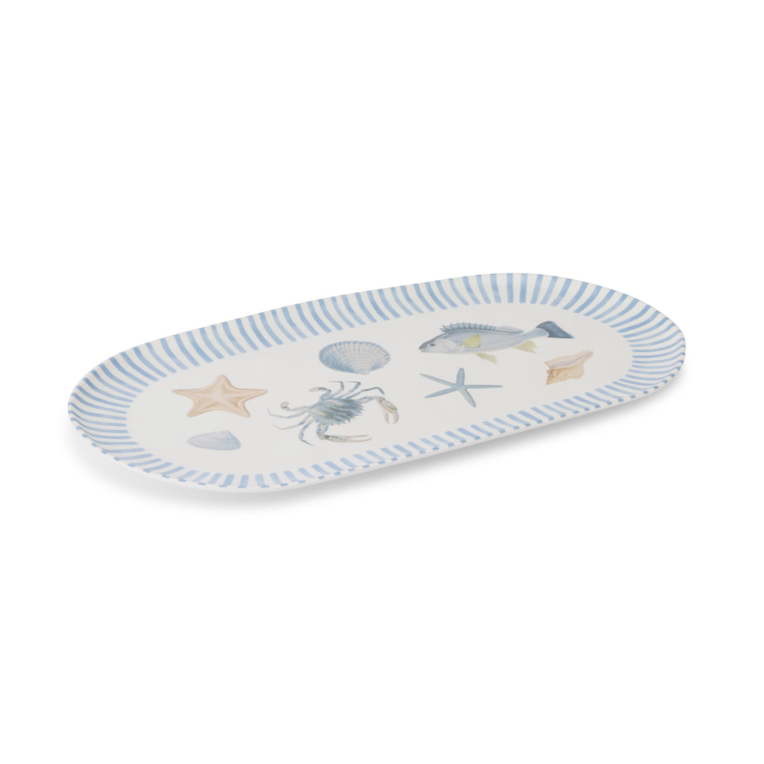 La Mer Melamine Oval Platter - Madras Link