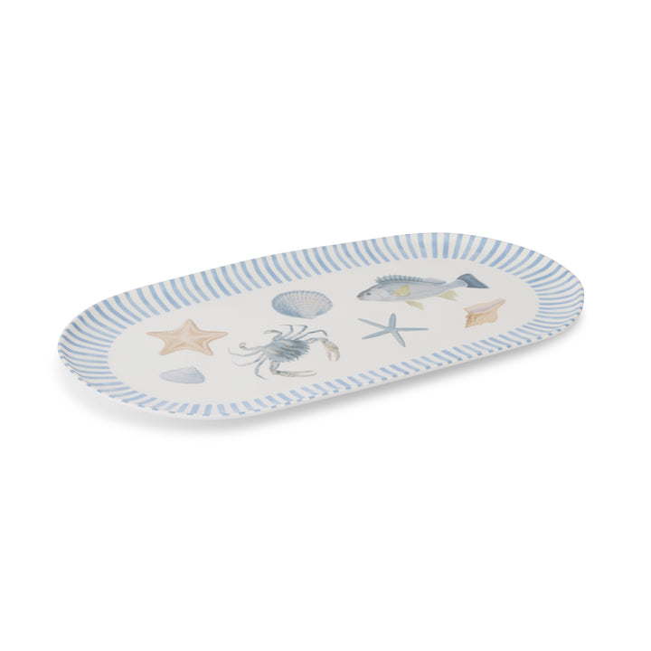 La Mer Melamine Oval Platter - Madras Link