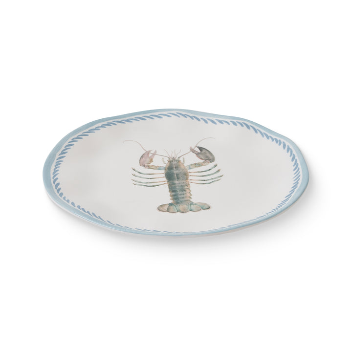 La Mer Lobster Melamine Large Plate - Madras Link