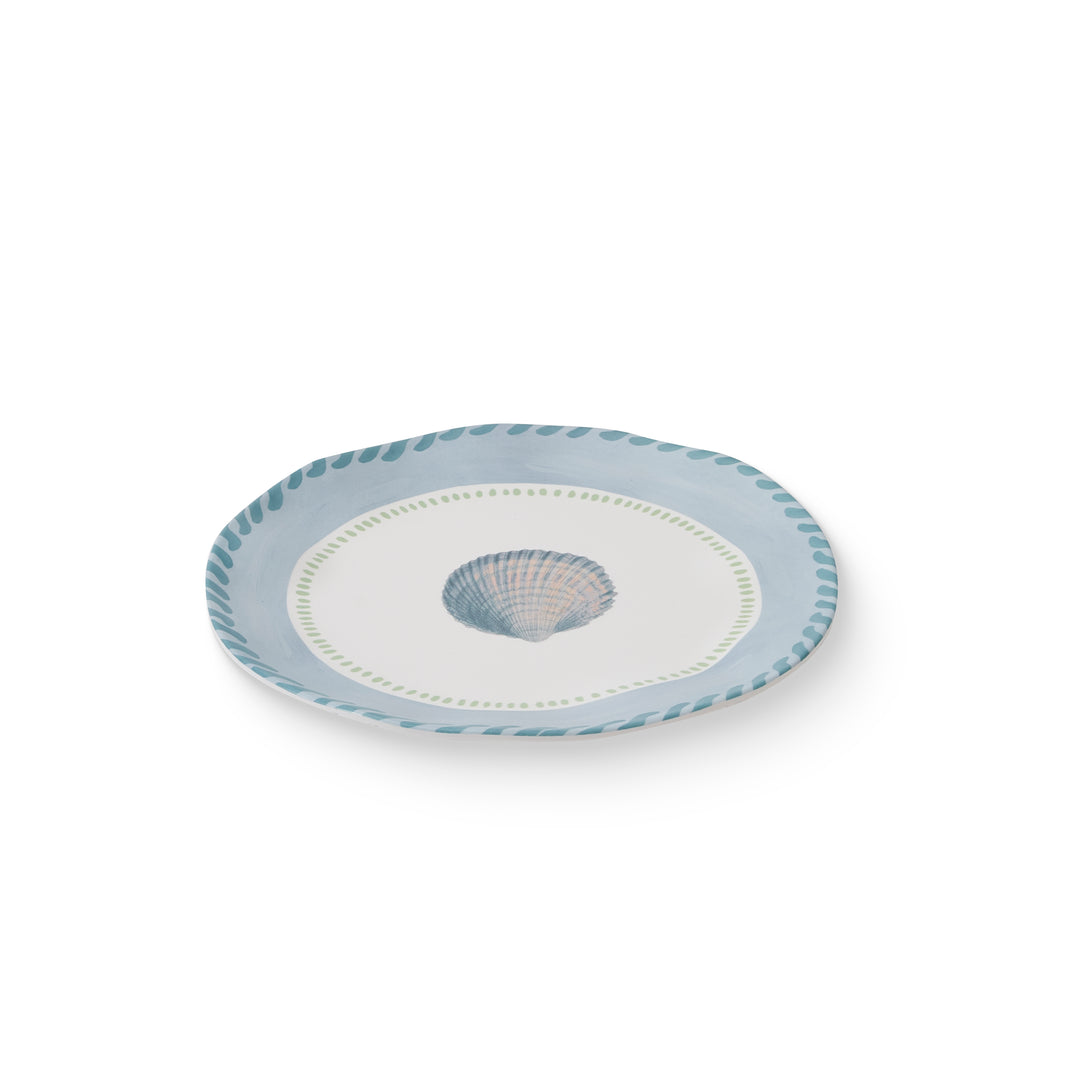 La Mer Cockle Melamine Small Plate - Madras Link