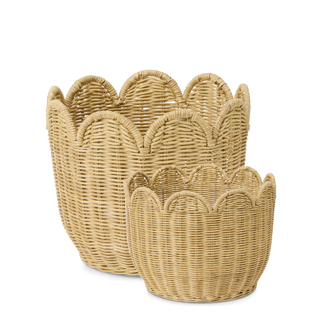 Mali Natural Rattan Basket Set of 2 - Madras Link