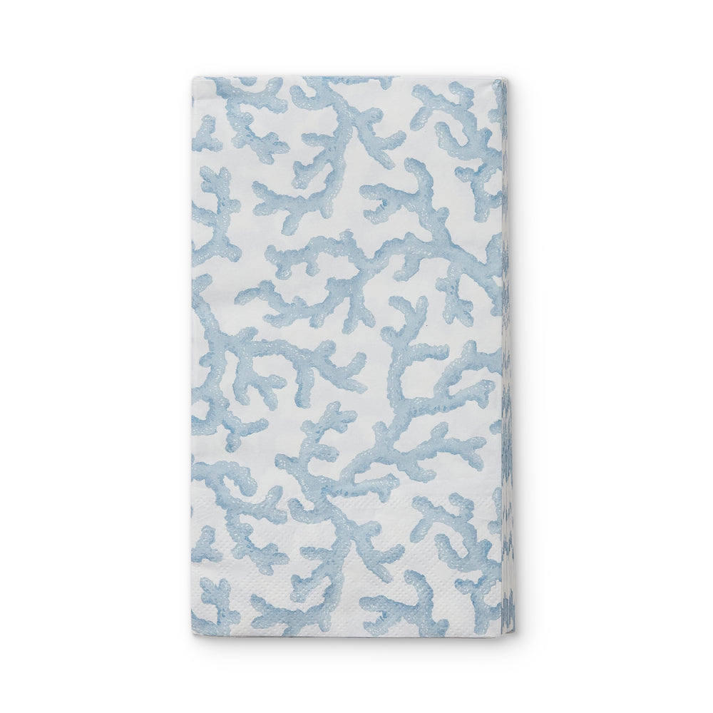 Hayman Coral Blue Paper Napkin Set - Madras Link