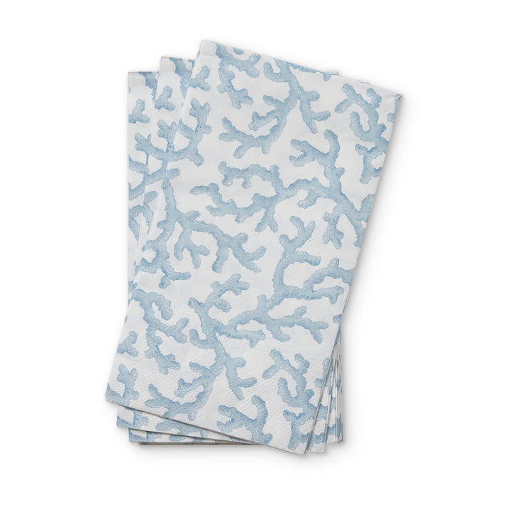 Hayman Coral Blue Paper Napkin Set - Madras Link