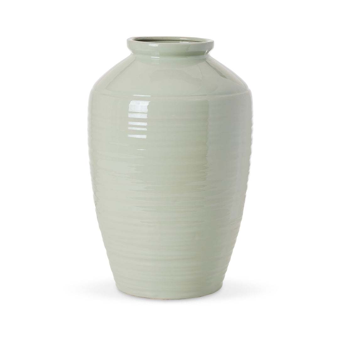 Canton Light Green Urn Vase - Madras Link