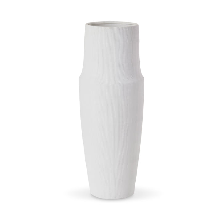 Nelson White Textured Vase Large - Madras Link