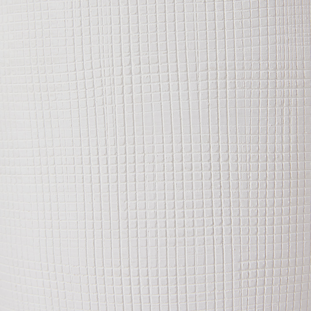 Nelson White Textured Vase Large - Madras Link