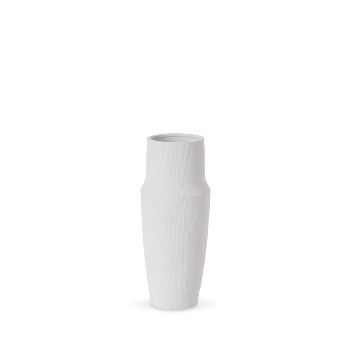 Nelson White Textured Vase Small - Madras Link