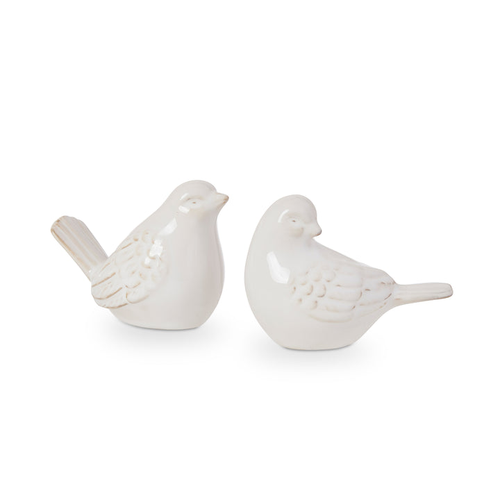 Swallow Ceramic Bird Cream Set of 2 - Madras Link