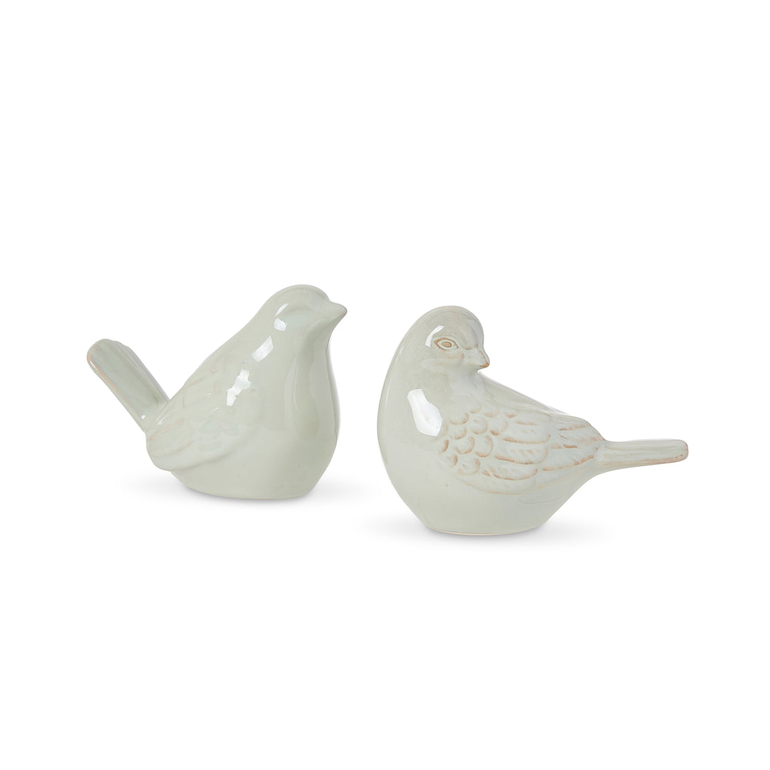 Swallow Ceramic Bird Light Green Set of 2 - Madras Link